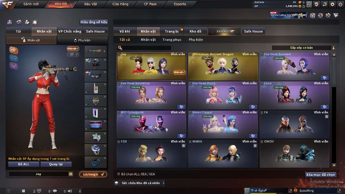 shop acc cf uy tin gia re